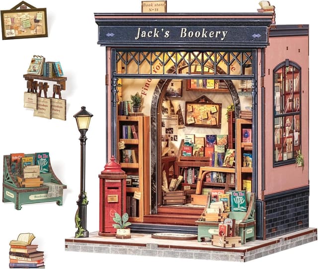 Imagen de CUTEBEE Book Nook Kit Casa DIY 3D LED en OfertitasTOP