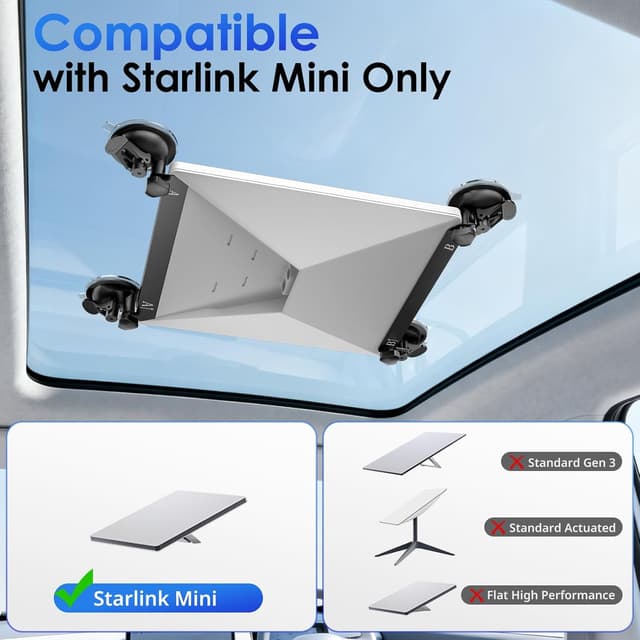 Thumbnail 1 de UBeesize Starlink Mini Car Mount for Windows 1 📡