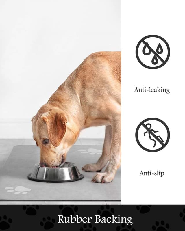 Thumbnail 4 de Pet Feeding Mat 16"x24" absorbent pet bowl mat 🐾