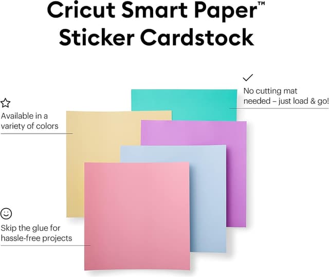 Thumbnail 1 de Cricut Smart Paper Sticker Cardstock 33x33 Pastelli