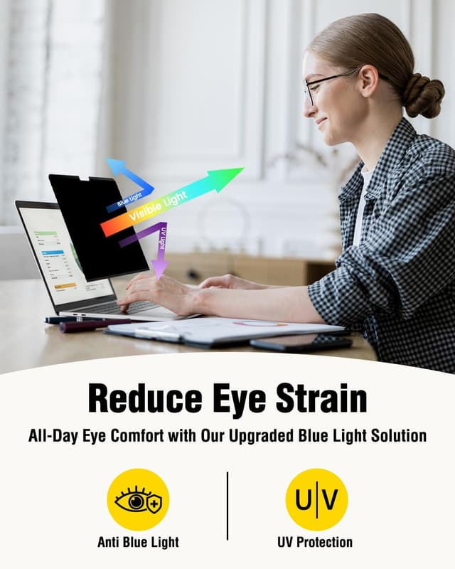 Detalle de F FORITO Magnetic Privacy Screen Protector for 2026 MacBook Neo 13-inch (A3404) with A18 Pro