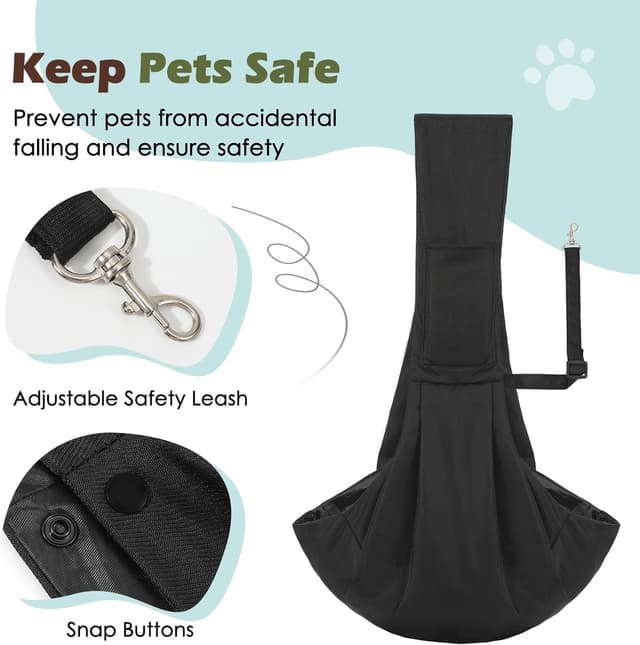 Thumbnail 4 de Pawaboo Small Dog Sling Carrier 12 lb