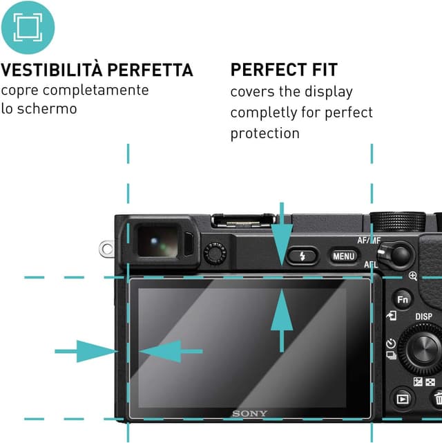 Detalle de Smartect Vetro Temperato 9H per Sony A6400