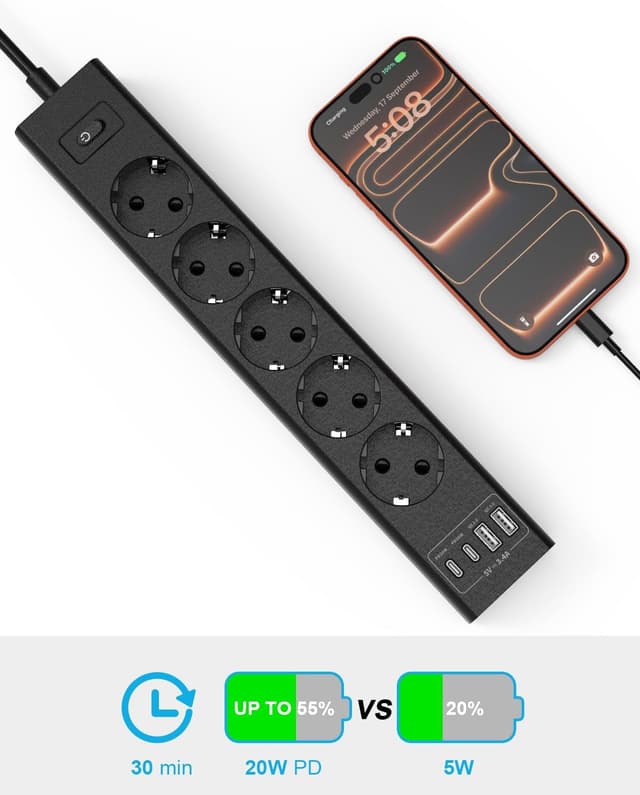 Thumbnail 1 de 360° Montierbare Steckdosenleiste USB