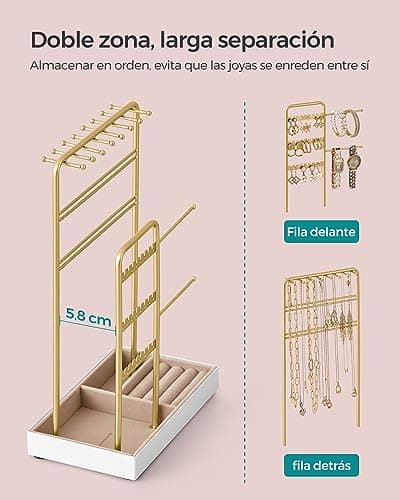 Thumbnail 2 de SONGMICS JJS021A01 Organizador Joyas