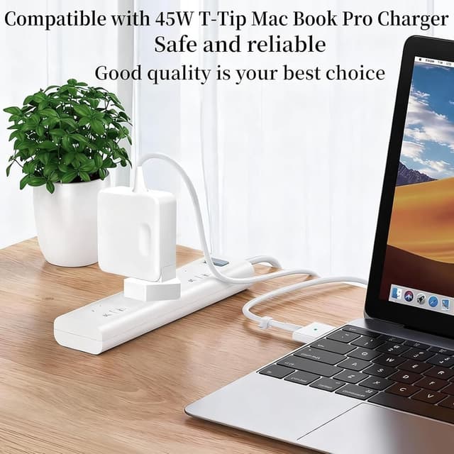 Detalle 2 de 45W T-Tip MacBook Air Charger (T-Tip power adapter) compatible with 11 and 13-inch models 2012–2017