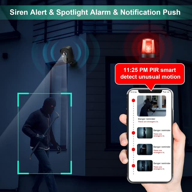 Detalle 2 de Security Cameras Wireless Outdoor 2K Battery