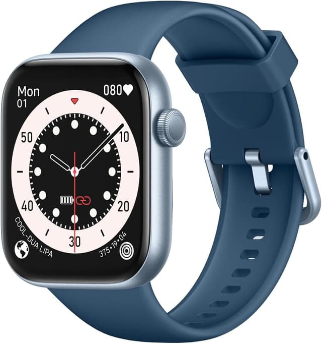 Detalle de AcclaFit Montre connectée homme/femme avec appels Bluetooth, écran 1,85" HD et capteurs cardio