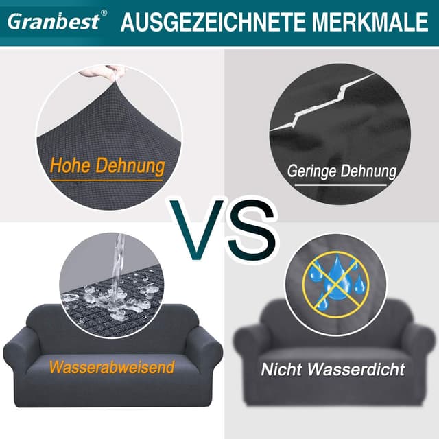 Detalle 2 de Granbest Copridivano elasticizzato 3 posti, idrorepellente 🛋