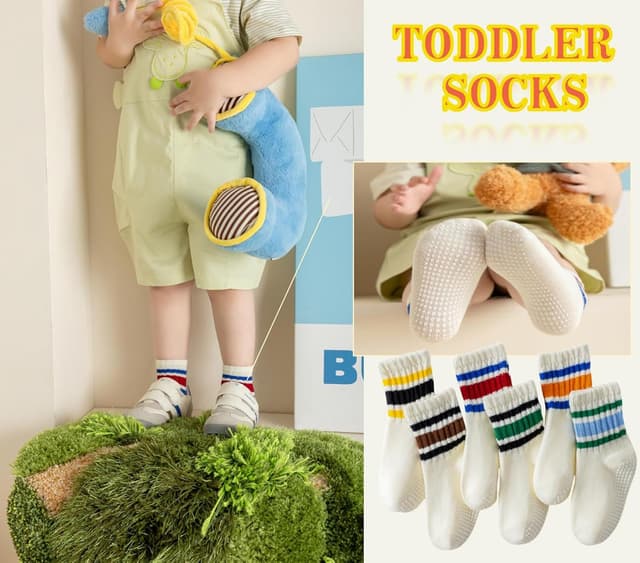 Thumbnail 2 de Wamvp Toddler Grip Socks 6 Pairs