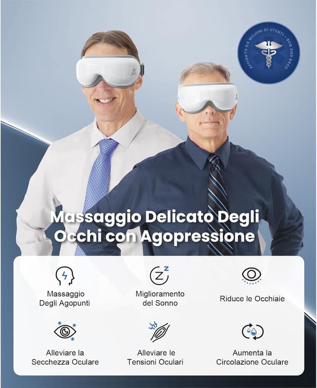 Detalle de Bob and Brad EyeOasis 3 massaggiatore occhi con riscaldamento e freddo, compressione e musica