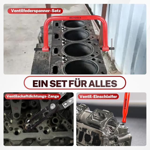 Detalle 2 de BILITOOLS Ventilfederspanner Satz 13-teilig