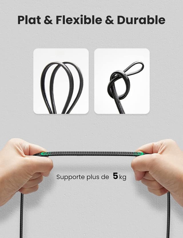 Thumbnail 3 de UGREEN Cat 7 Ethernet plat 15 m