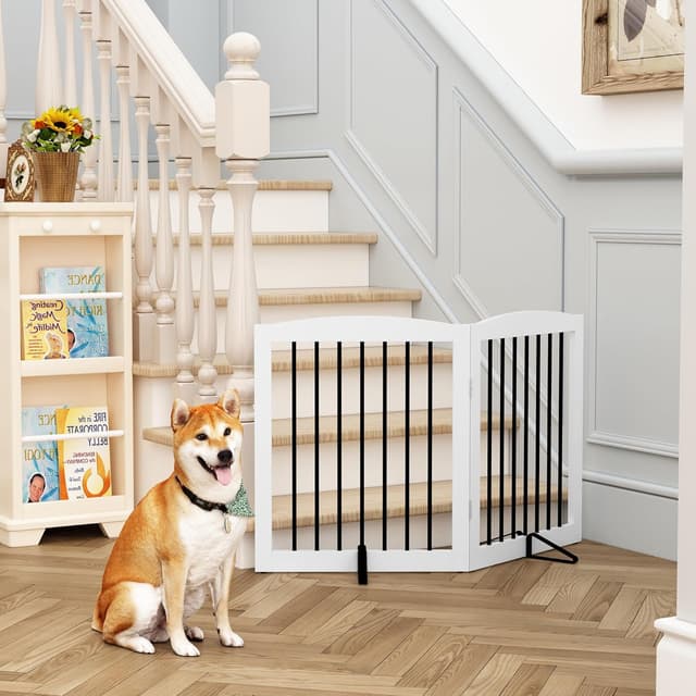 Detalle de HOLTICO HunderAbsperrgitter Türgitter 2 Paneelen