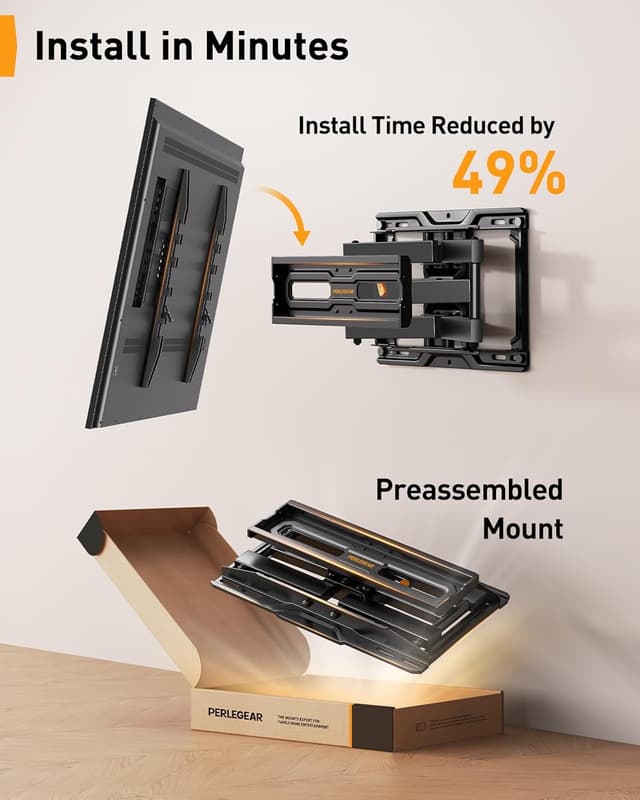 Thumbnail 6 de Perlegear PGMF21 Full Motion TV Mount 99 lbs