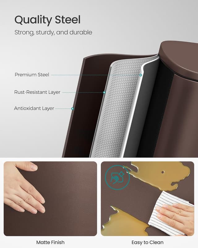 Detalle de SONGMICS Kitchen Bin 13 Gallon 50 L