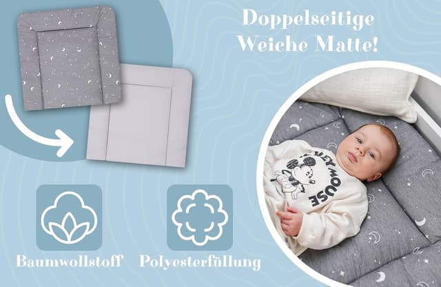 Detalle 2 de Colchón cambiador bebé 75x72 cm Mond