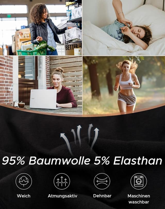 Thumbnail 4 de INNERSY Unterhosen Damen Hipster 6er Pack