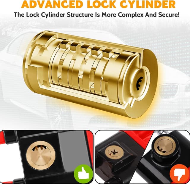 Thumbnail 2 de Tevlaphee Steering Wheel Lock Twin Bar 5.5–13.8"