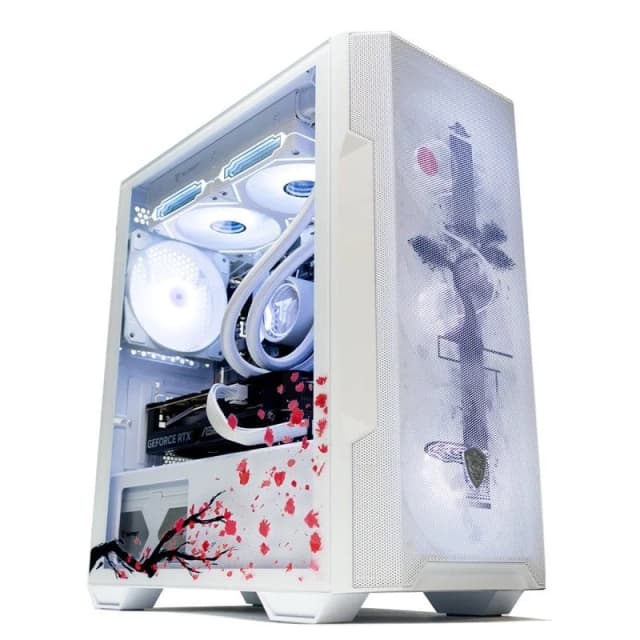 Detalle de PcCom Ready con AMD Ryzen 7 5800X, 32GB, 1TB M.2 SSD y RTX 5060 (Japan Edition) en blanco