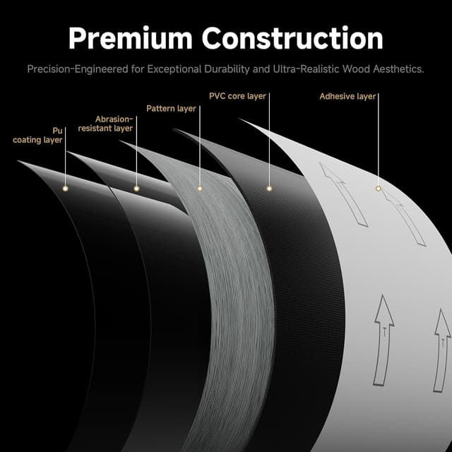 Thumbnail 6 de ATOPOSE Peel and Stick Vinyl Plank Flooring (36 PCS, Washed Grey, 1.5mm) – Waterproof, DIY self-adhesive wood effect