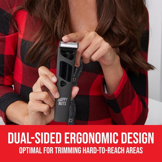 Detalle 2 de HAPPY NUTS The Ballber Pro Electric Groin & Body Hair Trimmer Kit (Waterproof) with Wireless Charging Base