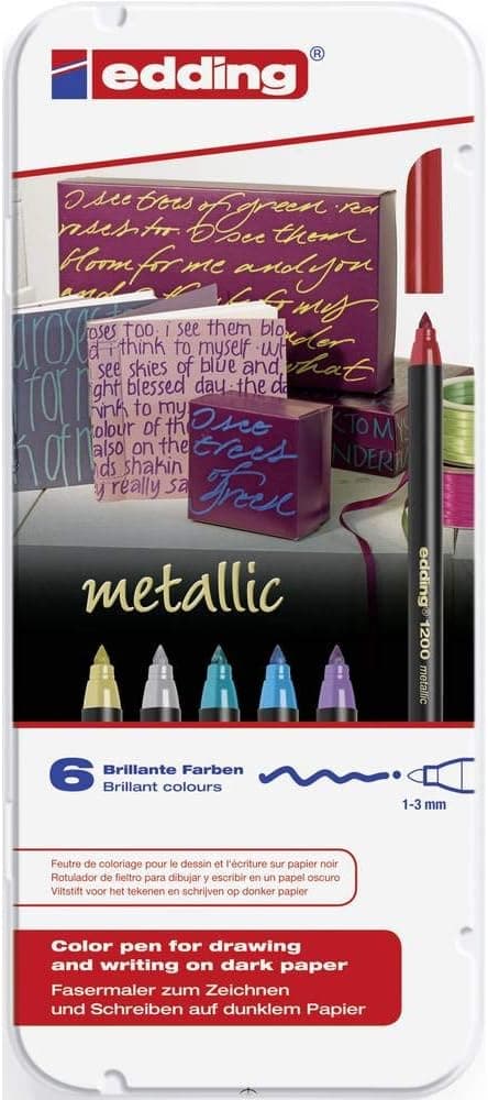 Imagen de edding 1200 rotuladores metálicos multicolor x6 ✨ en OfertitasTOP