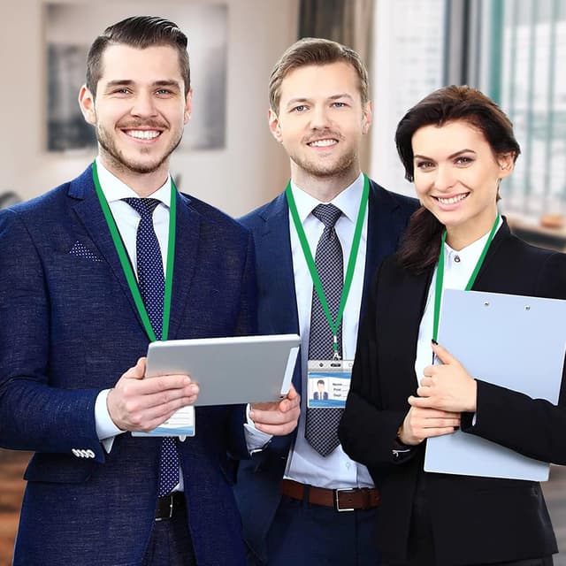 Detalle de XHDA Green lanyards set 45 cm