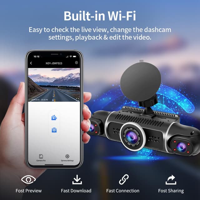 Thumbnail 5 de 360° Dash Cam 4-Channel 2K+1080P with 64GB