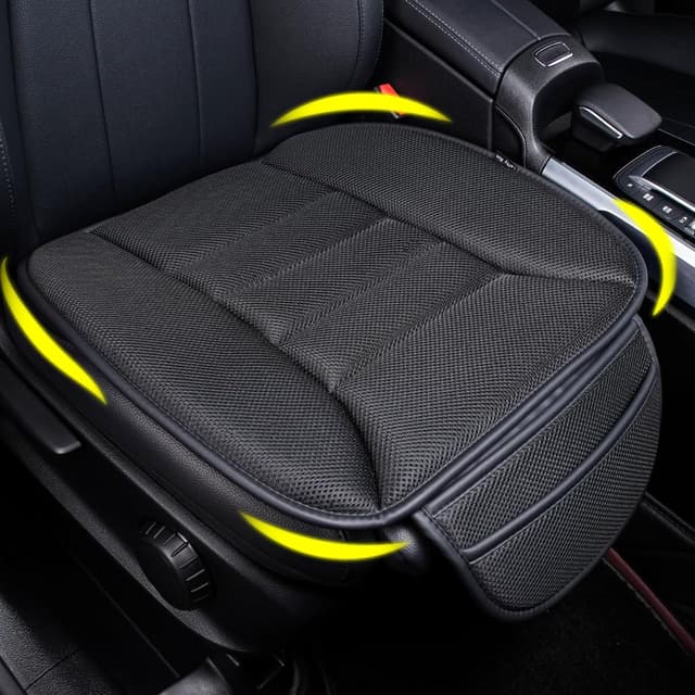 Thumbnail 6 de Lofty Aim Car Seat Cushion (Driver Cushion) with Comfort Memory Foam & Non-Slip Rubber Bottom, 4D Dark Grey