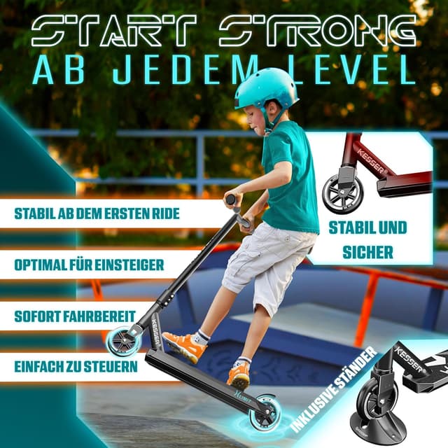 Thumbnail 2 de KESSER Stunt Scooter X-Limit 360° Lenkung 100 kg