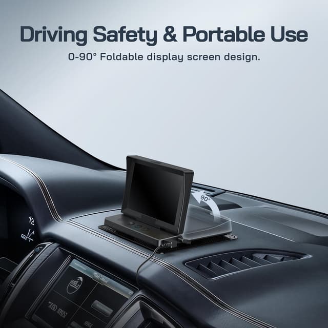 Detalle 2 de WOLFANG WB01 1080P Baby Car Camera with 5" Screen and USB-C Plug and Play