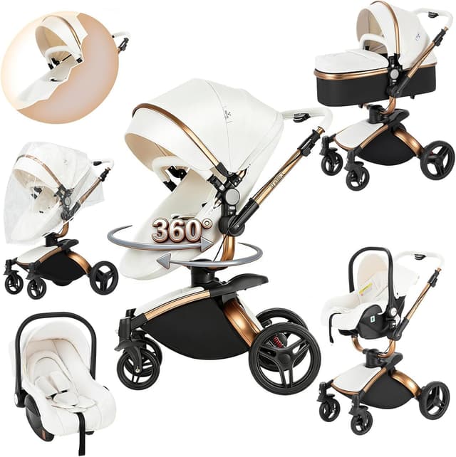 Imagen de Magic ZC PU Leather 3 in 1 Pushchair 360° en OfertitasTOP