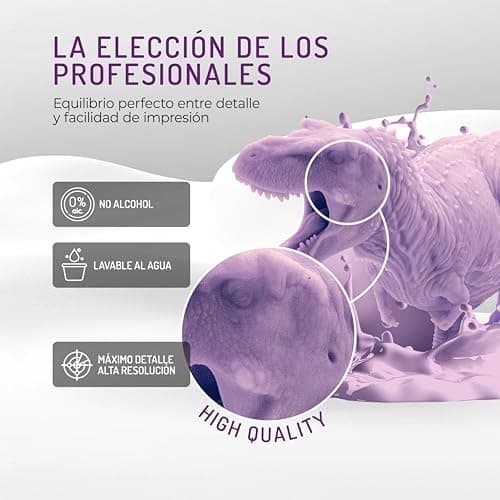 Thumbnail 1 de WINKLE Resina 3D 10K Púrpura 1 kg