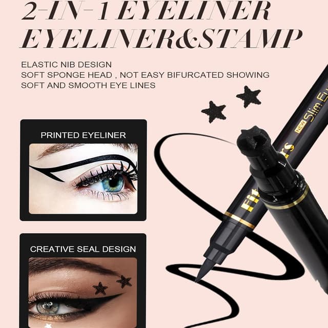 Thumbnail 2 de Sitovely Set da 6 matite per eyeliner liquido a doppia punta con stencil a forma di ali