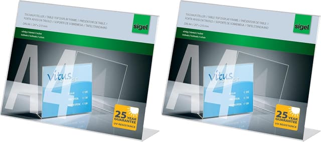 Detalle 2 de Sigel TA211 Tischaufsteller A4 schräg
