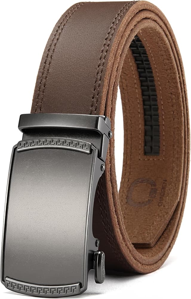 Detalle 1 de CHAOREN ratchet leather belt 1 3/8 inch