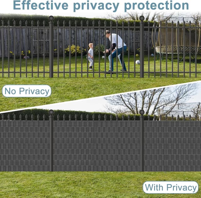 Detalle de HENGMEI Sichtschutzstreifen 19 cm, 70 m