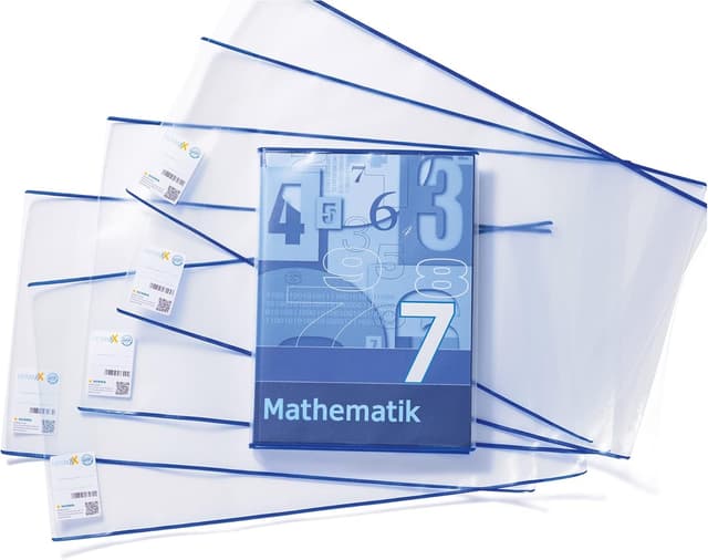 Detalle 2 de HERMA 7245 HERMÄX Classic Buchumschlag (24,5 x 44 cm) mit Namensetikett & Kantenschutz