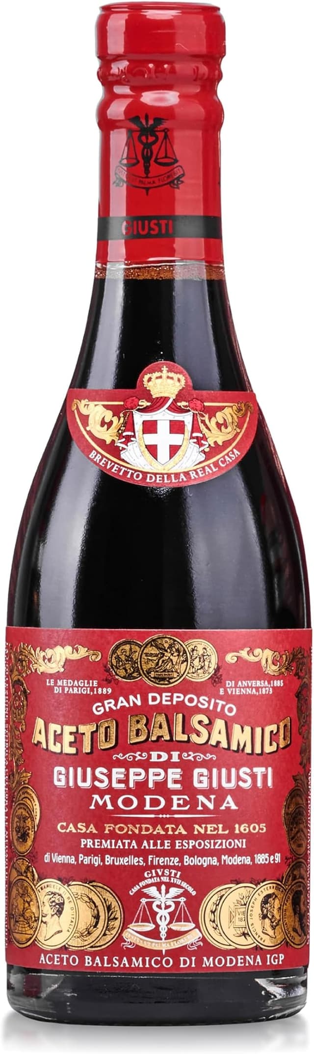 Imagen de Giusti Vinagre Balsámico IGP de Módena 3 Oros 🏆 250ml en OfertitasTOP