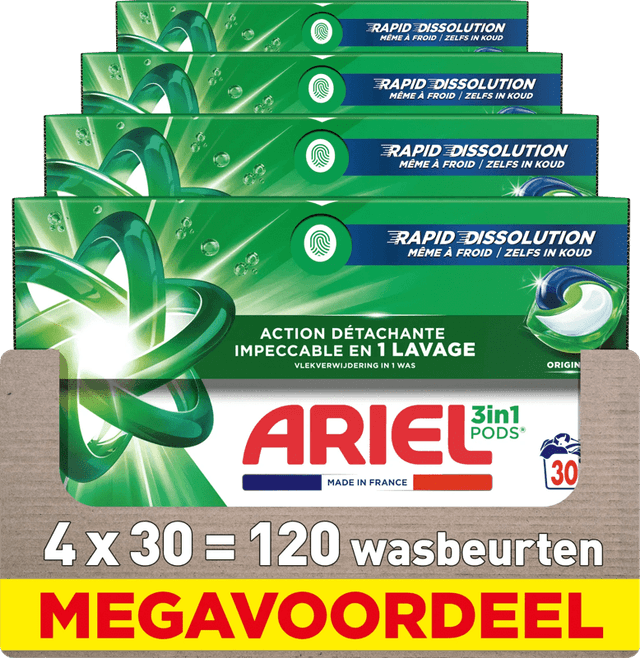 Imagen de Ariel 3in1 Pods Original 120 Stück en OfertitasTOP