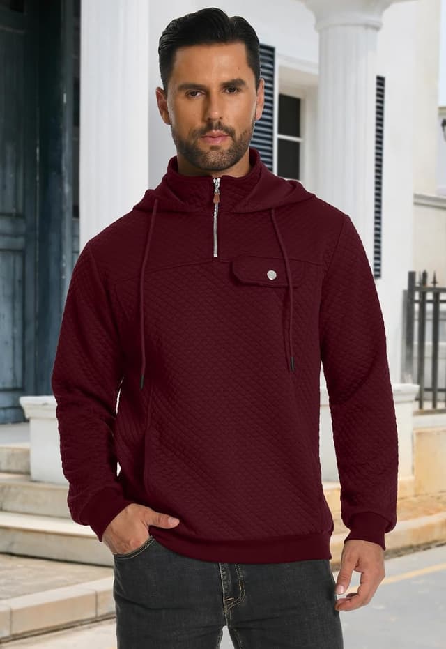Detalle 2 de MLANM Hoodie Quarter Zip Sweatshirt