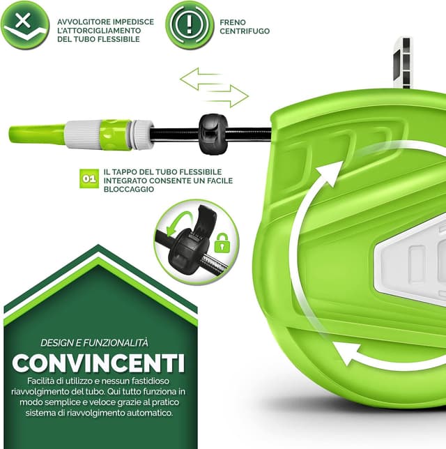 Thumbnail 3 de tillvex Avvolgitubo 30m da parete Girevole