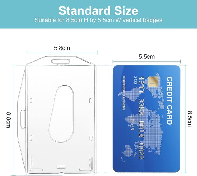 Detalle 2 de Vicloon Ausweishüllen 2er Set 10×6,5 cm