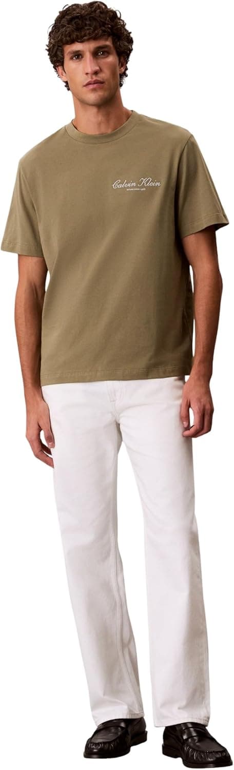 Detalle de Maglietta grafica uomo Calvin Klein 20s March Graphic Seasonal Fashi (Lv04rf822g)