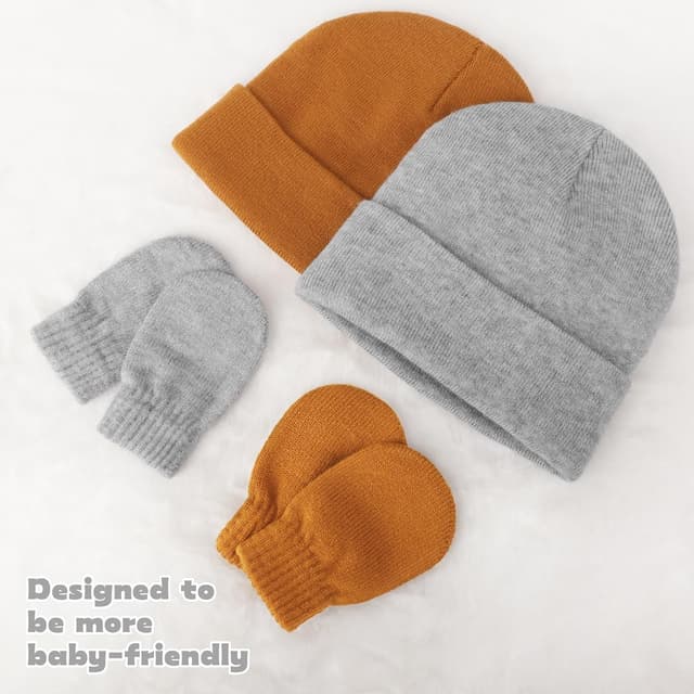 Thumbnail 3 de DRESHOW Baby Beanie Hat and Mittens 3–5 yrs 🧣