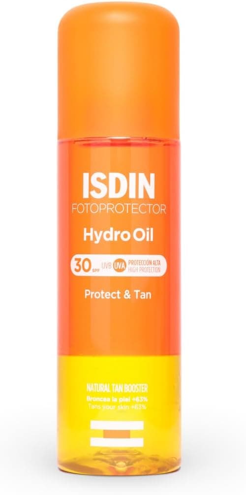 Detalle de ISDIN Hydro Oil SPF 30 spray 200 ml – olio abbronzante bifasico con protezione solare