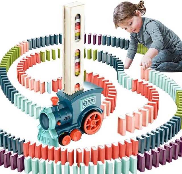 Imagen de OBEST Treno del Domino 180 pezzi 🚂 en OfertitasTOP