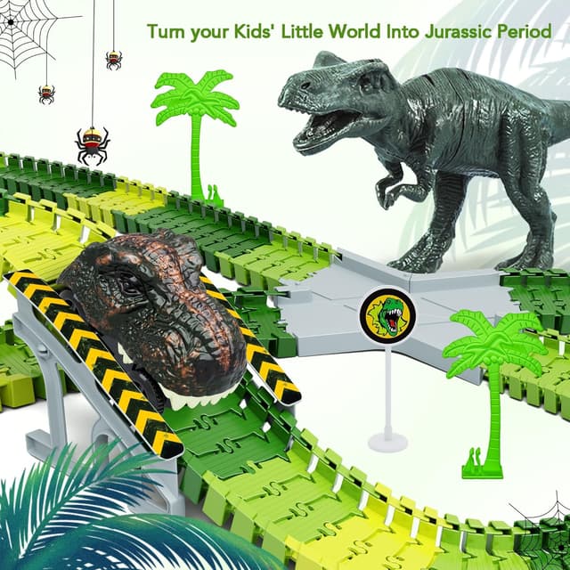 Thumbnail 4 de Dinosaur Race Track Set 216 Pieces 🦖