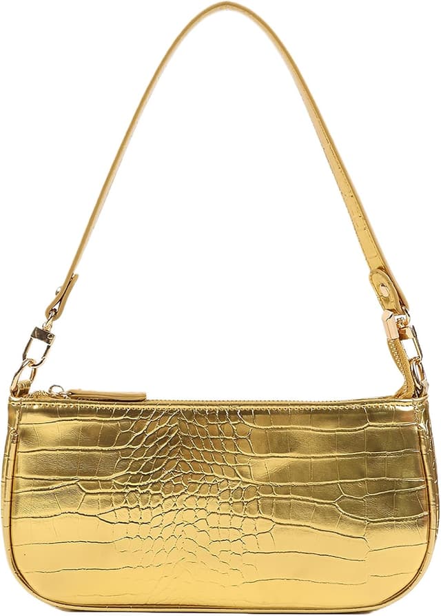 Detalle de Barabum Retro Classic Clutch-Shoulder Tote Handbag with Zipper Closure